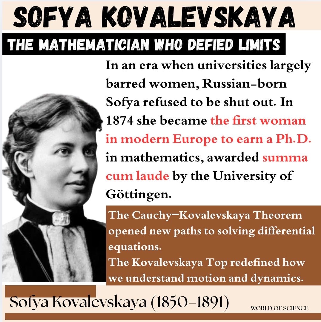 Sofya Kovalevskaya mathematician achievements