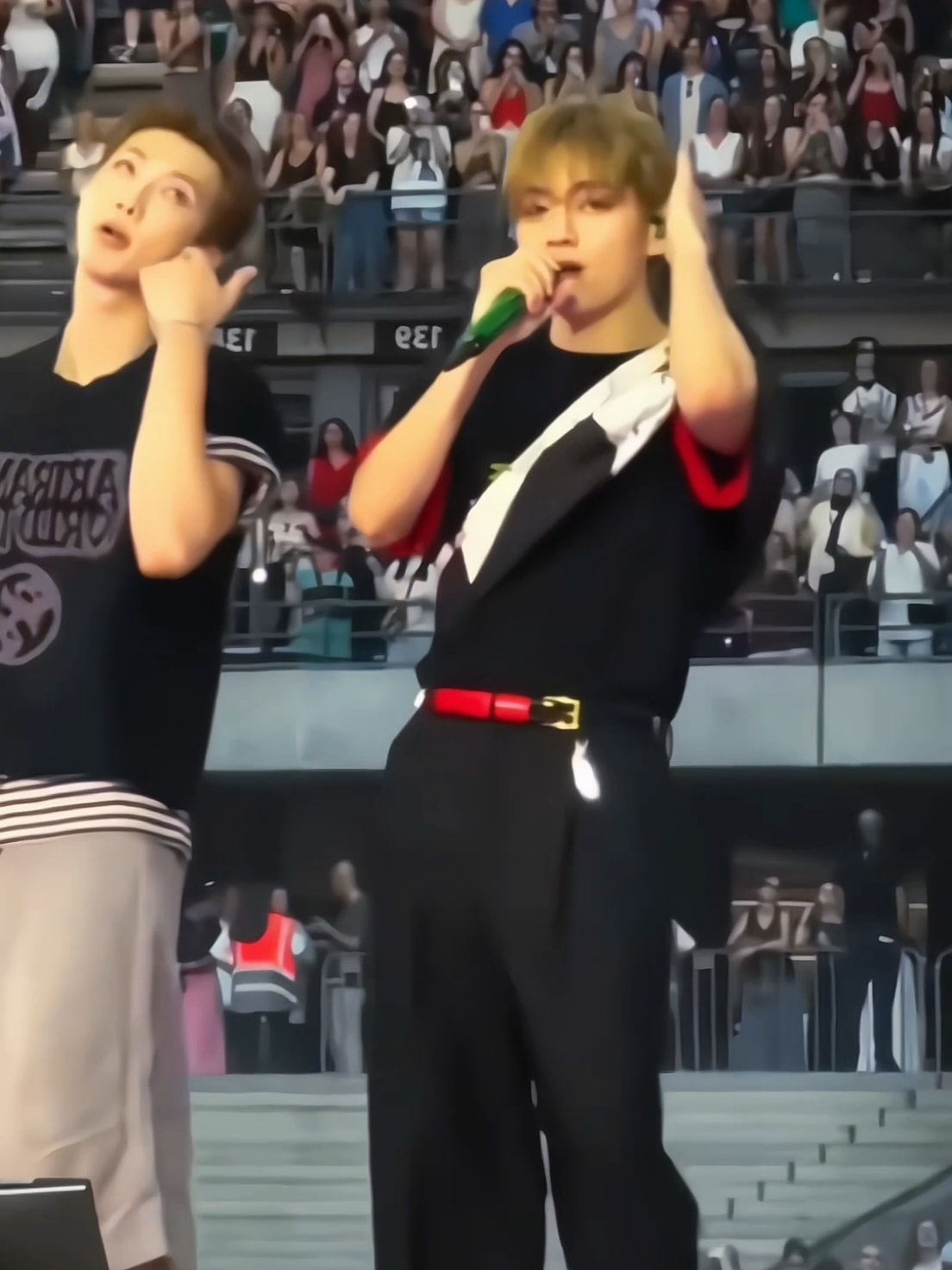 Taehyung Namjoon stage adorable