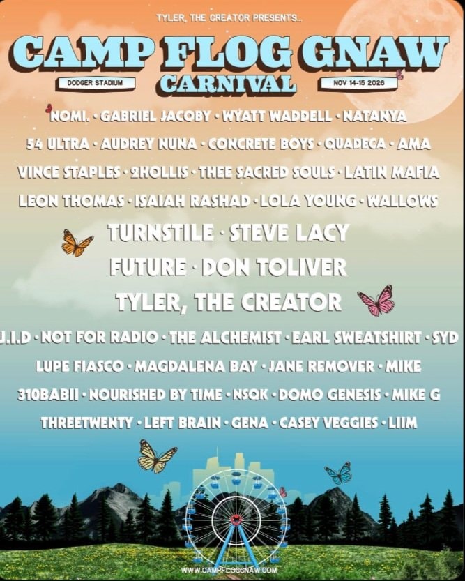 Camp Flog Gnaw 2026 lineup Camp Flog Gnaw 2026 lineup