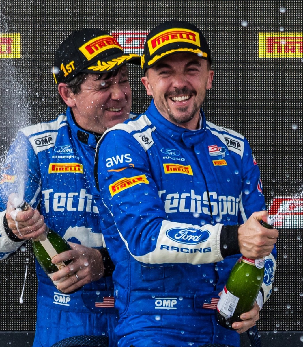 Frankie Muniz GT4 win with Tyler Stone (photo 2 of 2)