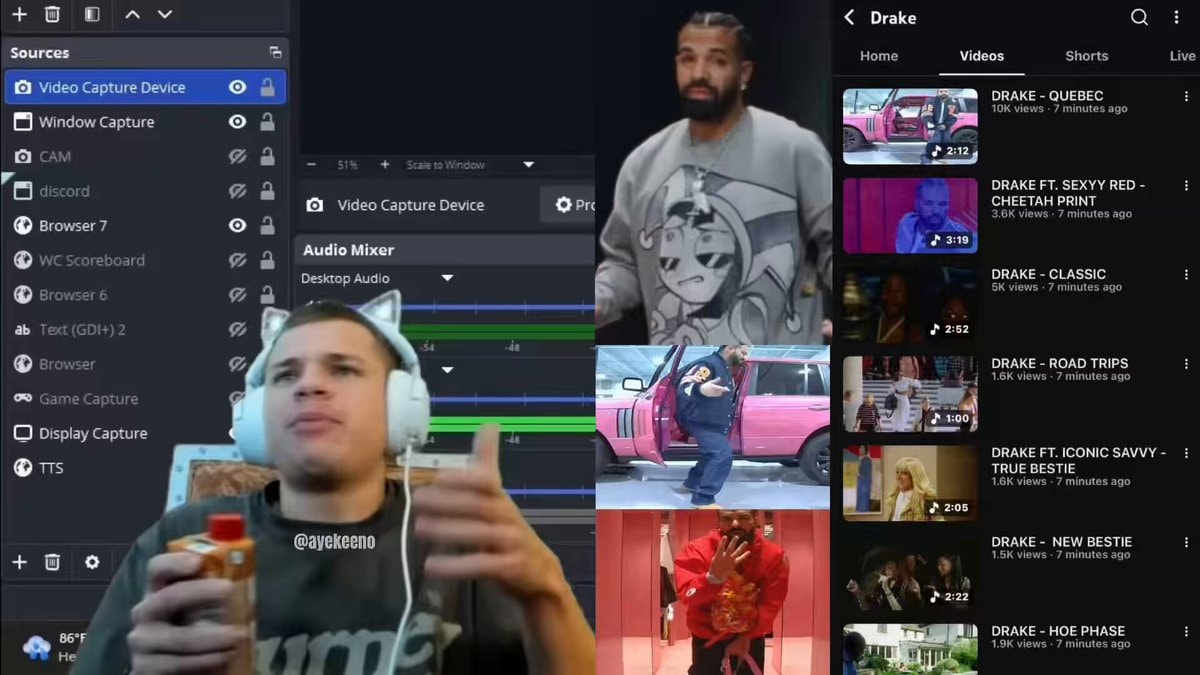 Jynxzi reacts to Drake FOMO livestream Jynxzi reacts to Drake FOMO livestream