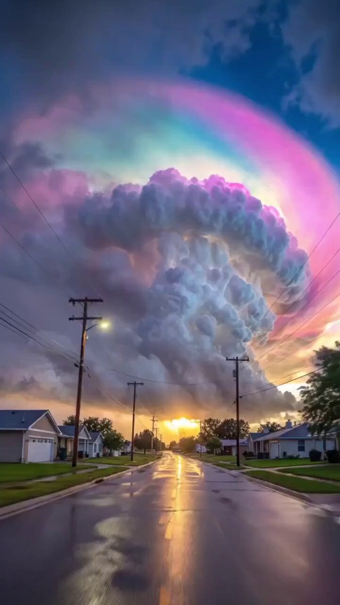 Texas sky rainbow cloud