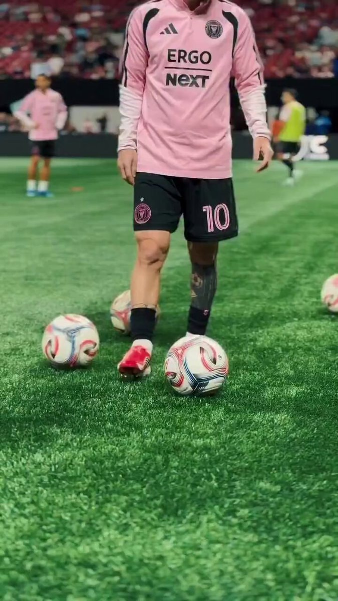 Messi in training