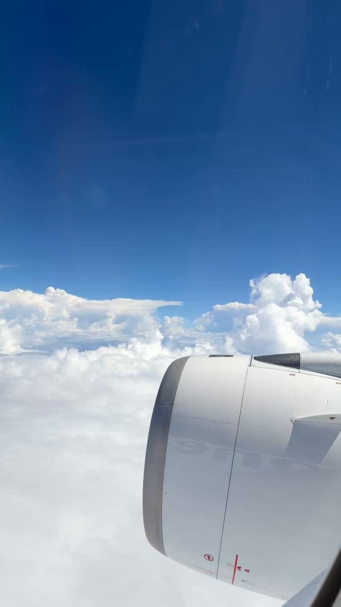 Airplane window view ✈️☁️