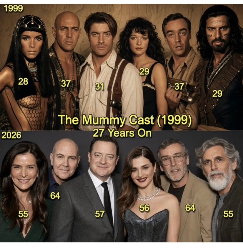 The Mummy cast comparison