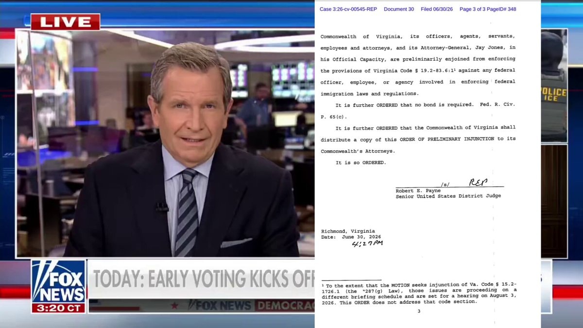 Federal court blocks Virginia law doxxing ICE agents