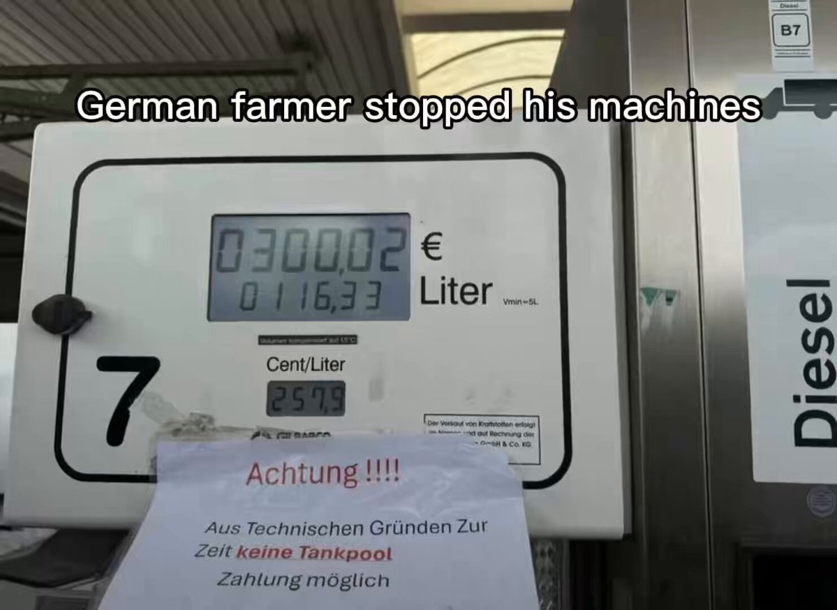 Robert Heitmann farmer diesel protest