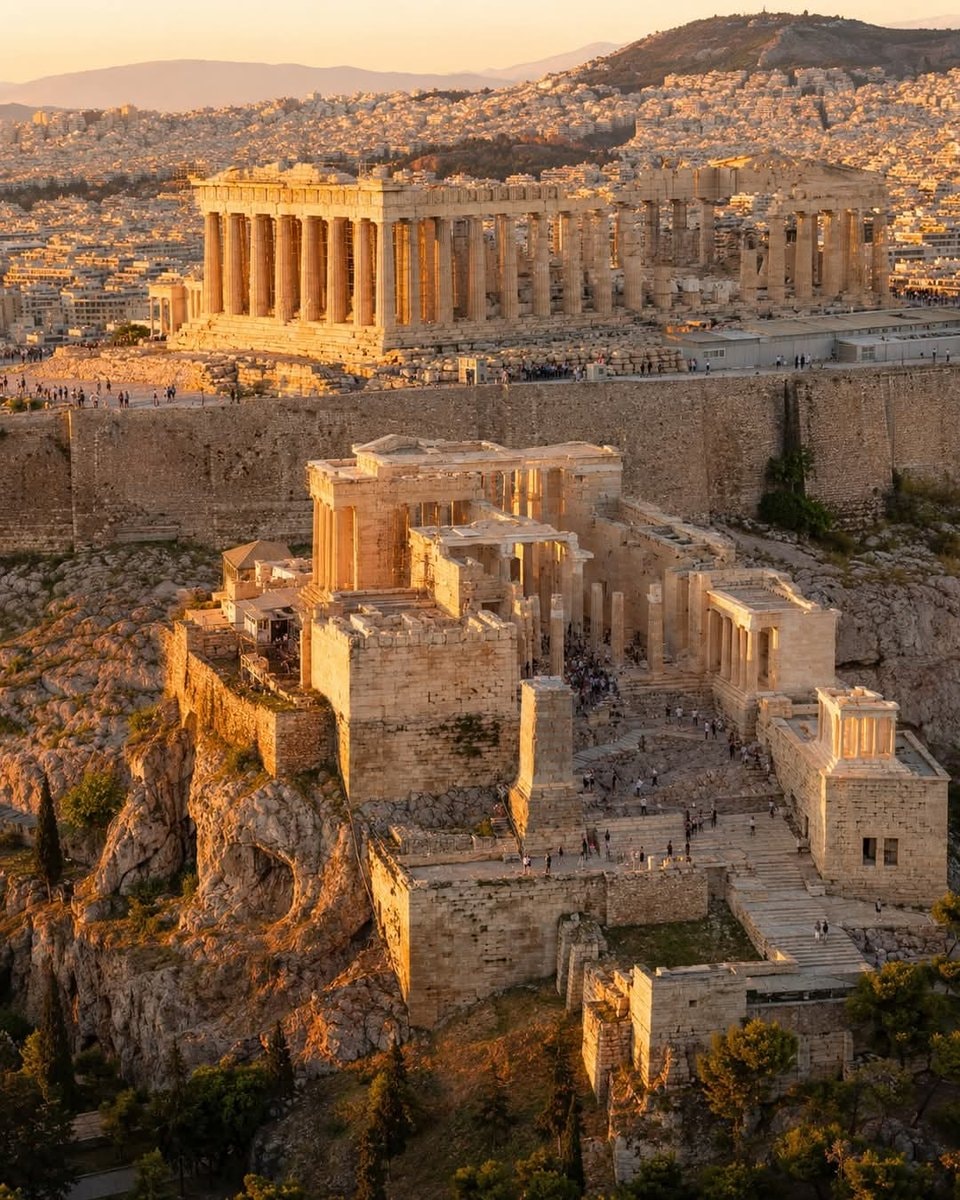 Athens Acropolis sunset
