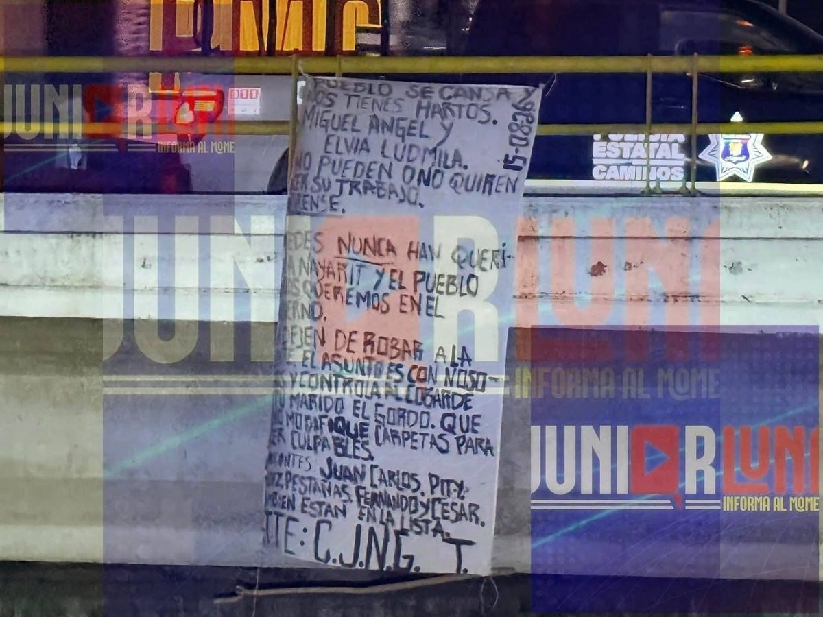 CJNG narco-banner Mexico threats