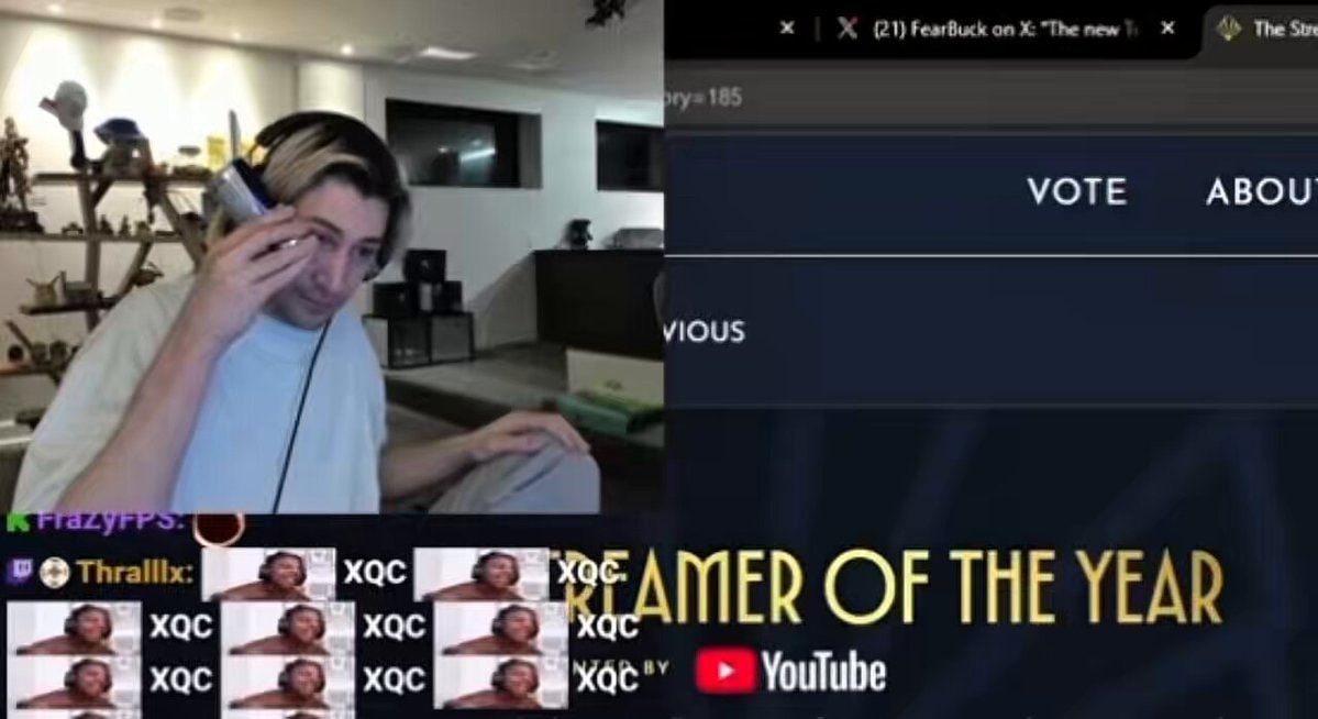 xQc picks IShowSpeed for Streamer of the Year
