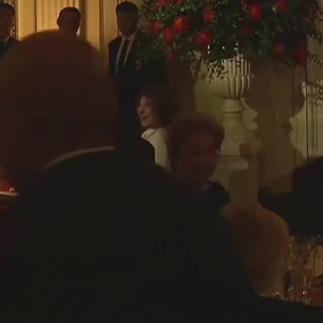 Elon Musk and Trump at White House State Dinner