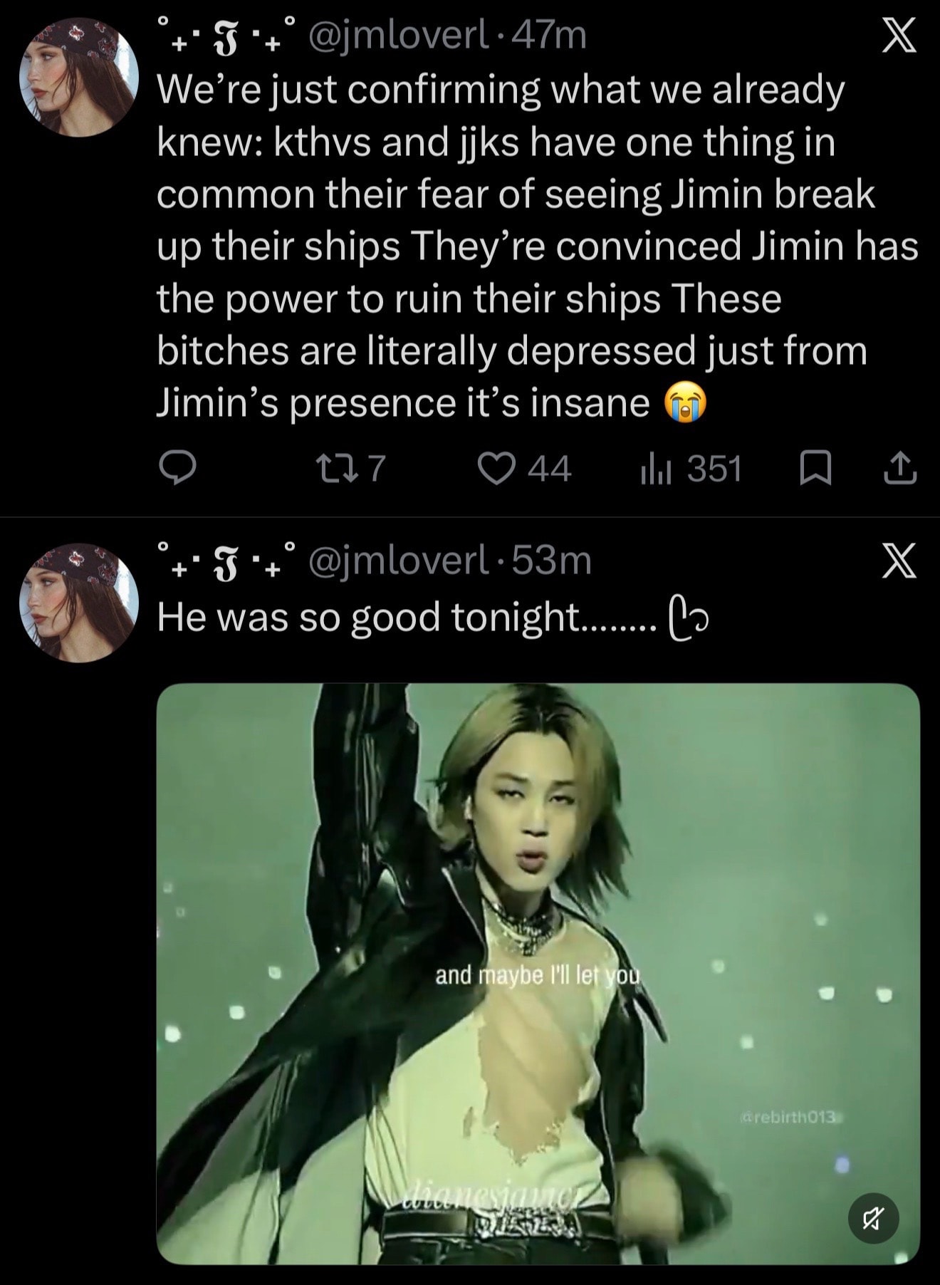 Jimin stage pose