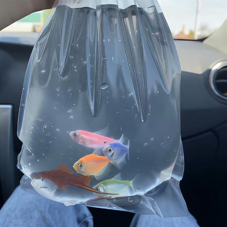 colorful fish in a bag (photo 2 of 2)