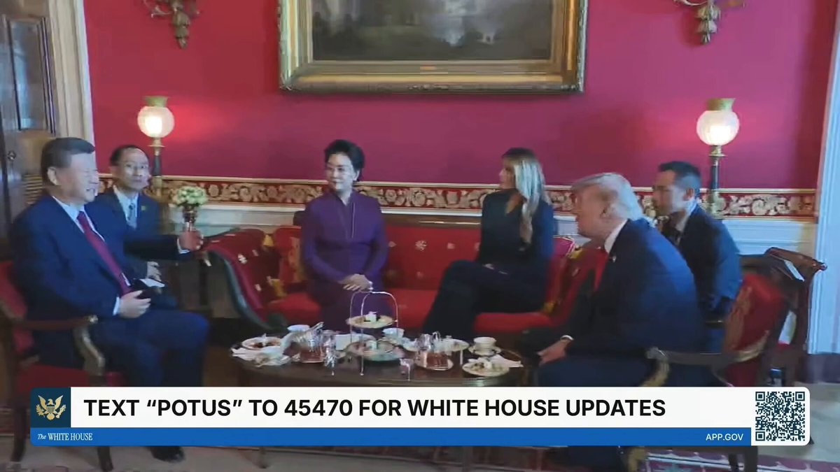 Trump Xi White House Tea