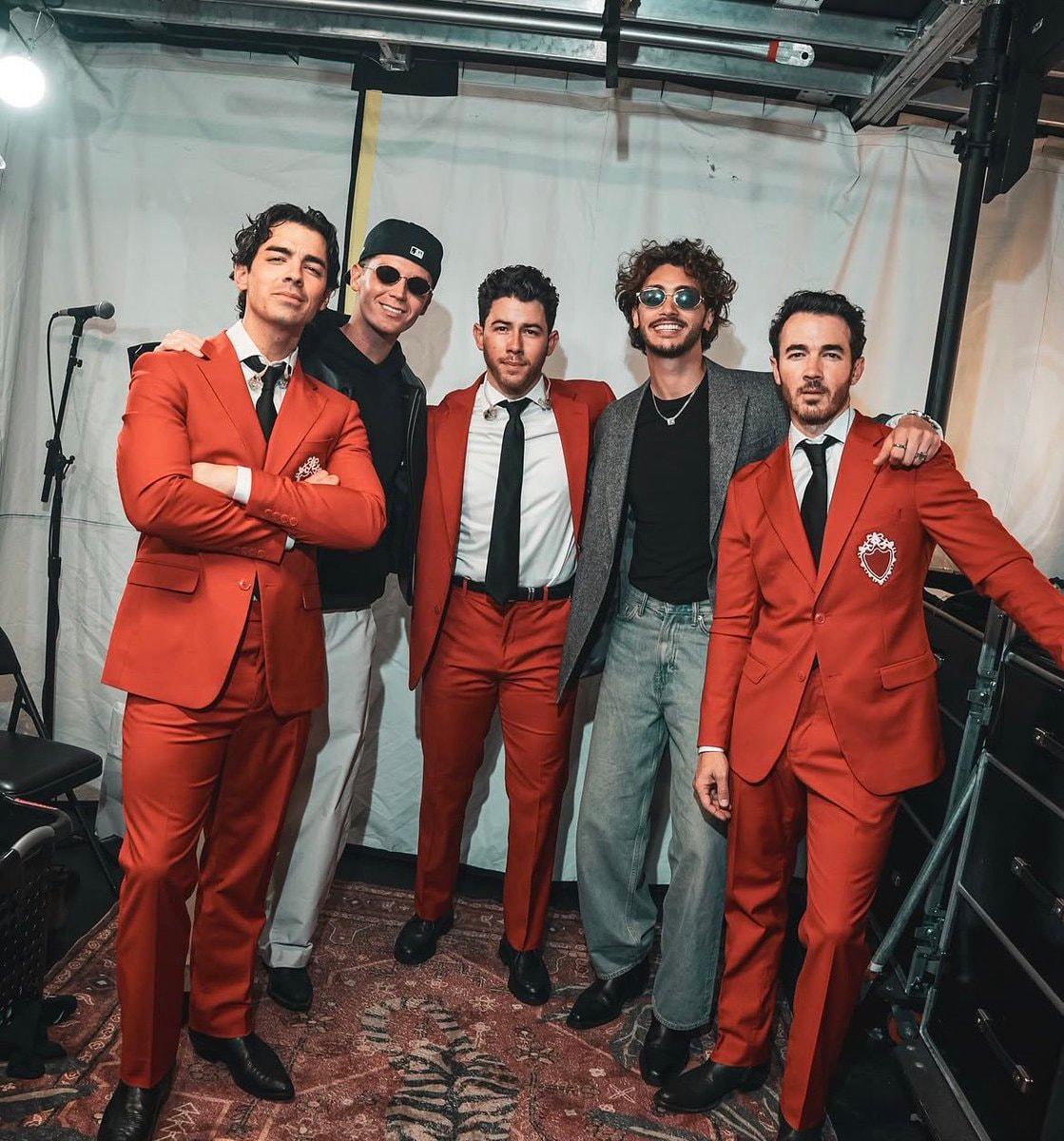 Antonio Cipriano with The Jonas Brothers & Jamie Miller