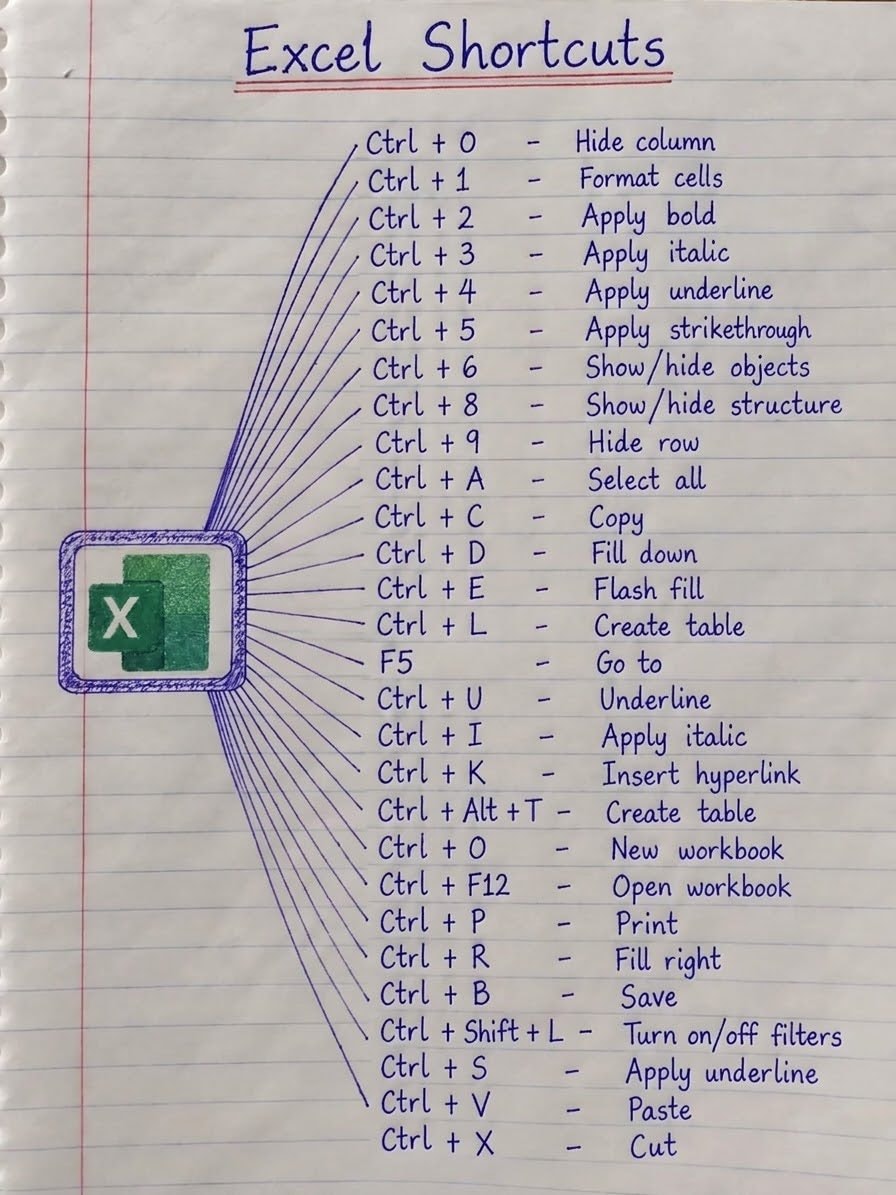 hand-drawn infographic on lined notebook paper (photo 2 of 2)