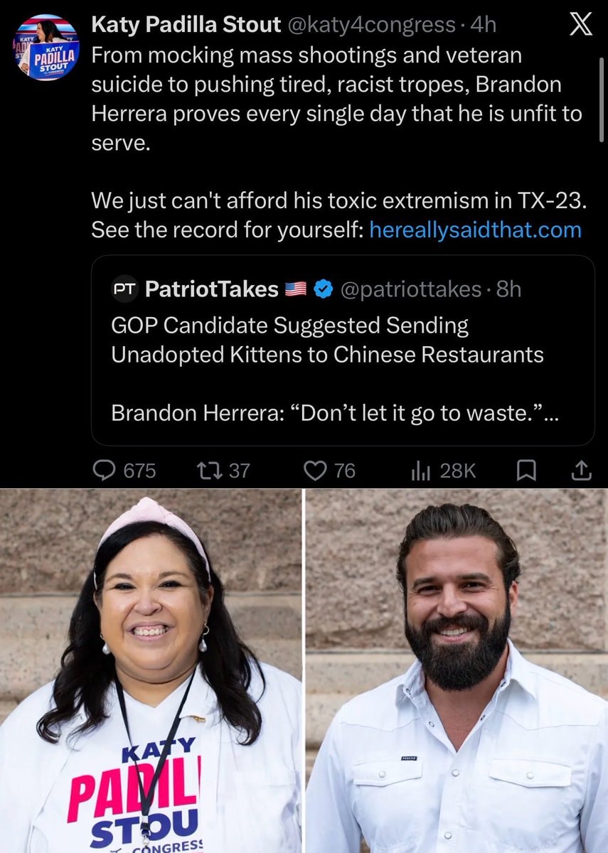Katy Stout on Brandon Herrera Congress