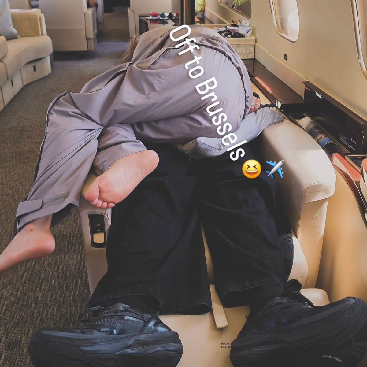 Jimin Jungkook sleeping on plane