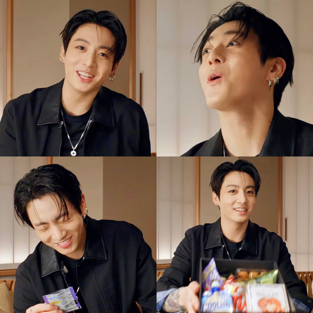 Jungkook leather jacket photos