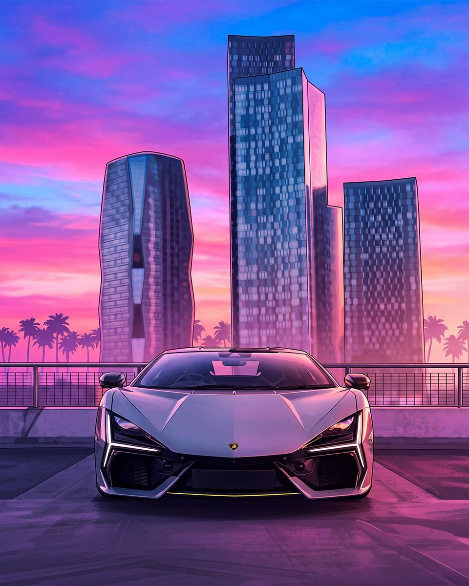 Lamborghini Vice City vibes