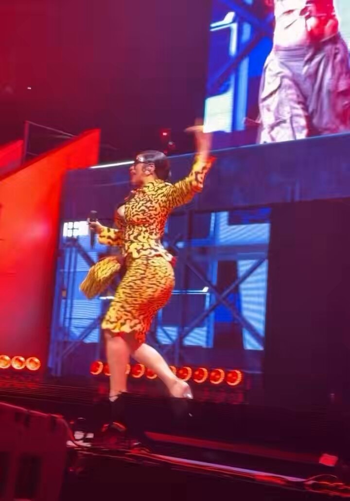 Cardi B performs AH HA at Barclays