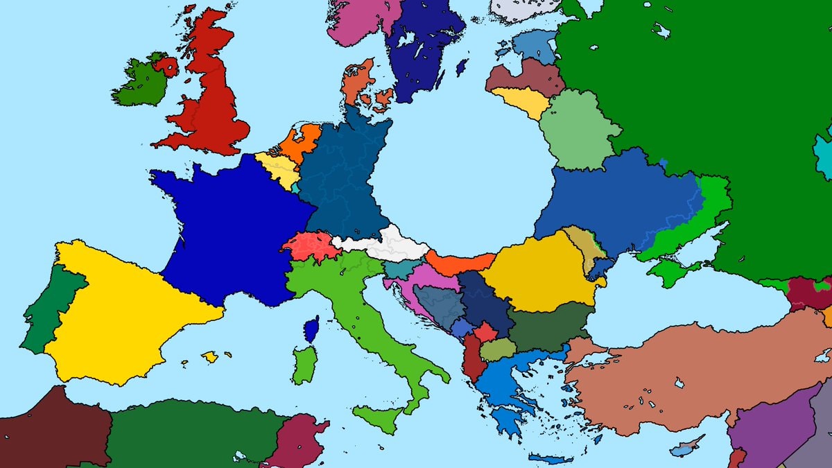 central Europe Gulf of Germany map