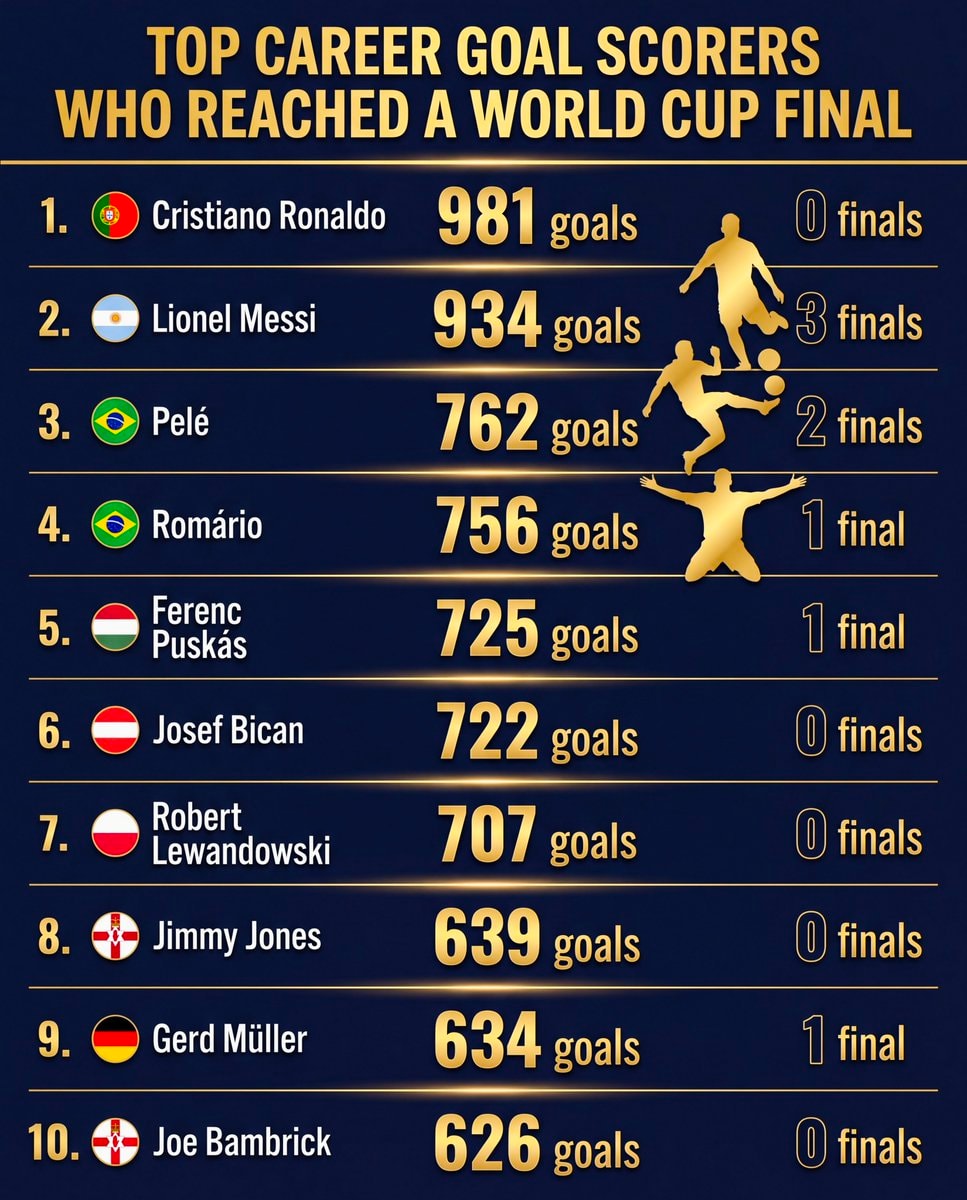 Cristiano Ronaldo Lionel Messi World Cup Final Goals