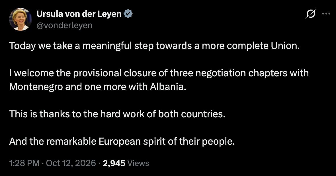 Ursula von der Leyen EU enlargement push
