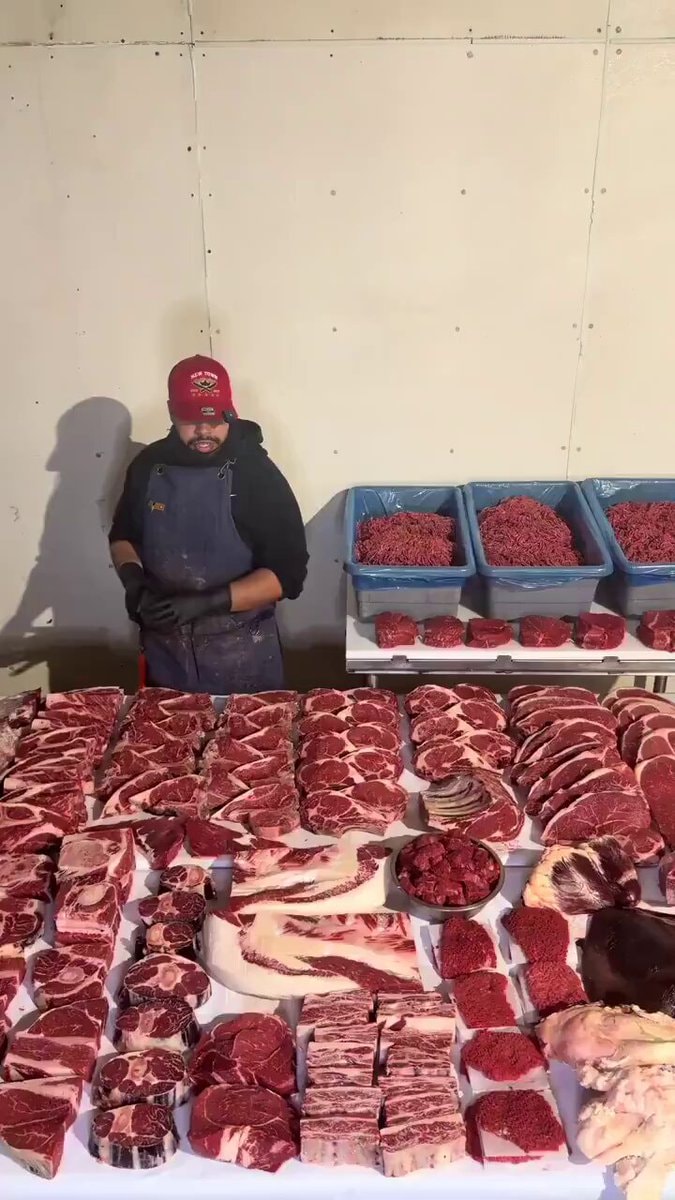 One cow meat haul