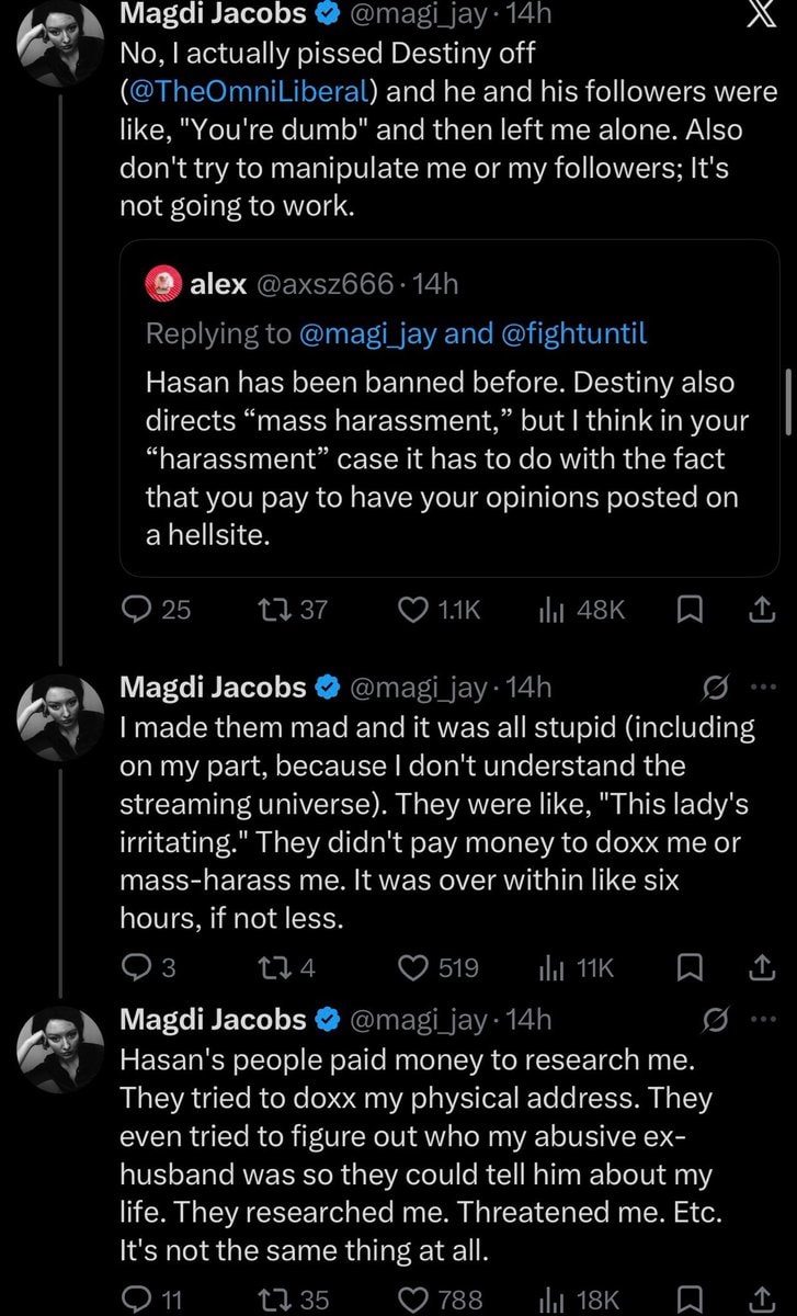 Magdi Jacobs Hasan Piker Destiny dispute