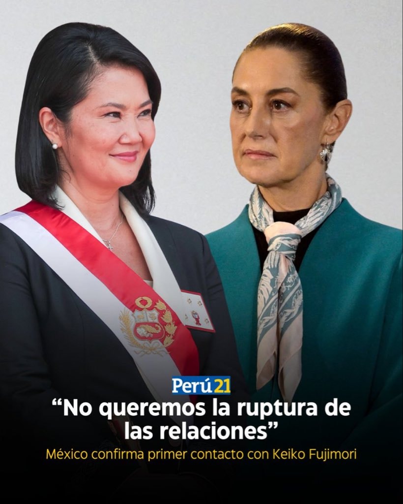 Claudia Sheinbaum Keiko Fujimori contact