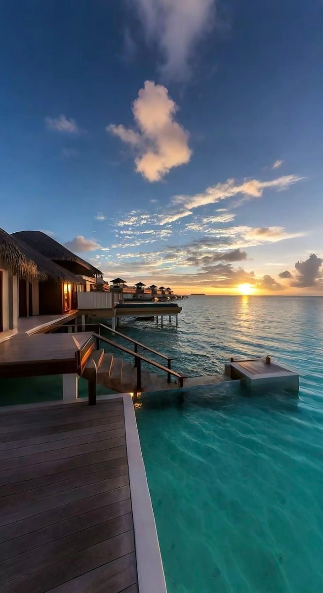 Maldives overwater bungalows