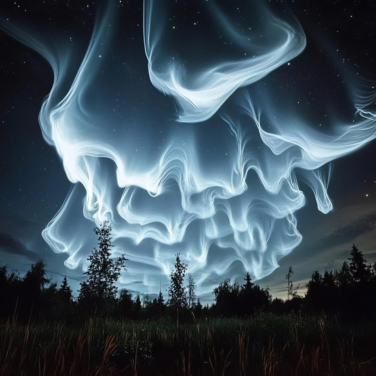 White auroras Finland (photo 2 of 2)