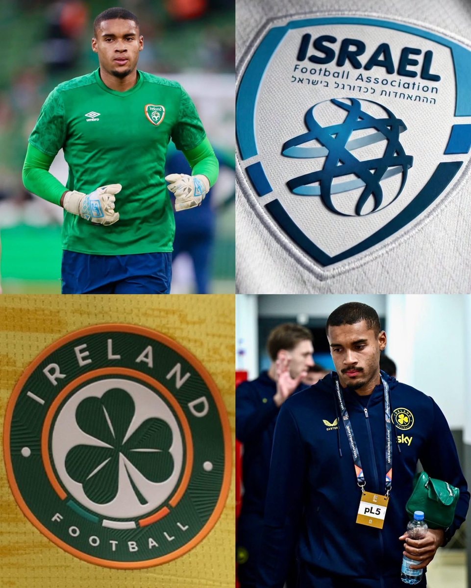 Gavin Bazunu Ireland vs Israel UEFA Nations League