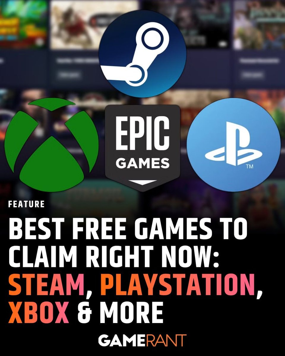 Free games Steam Epic Games PlayStation Xbox