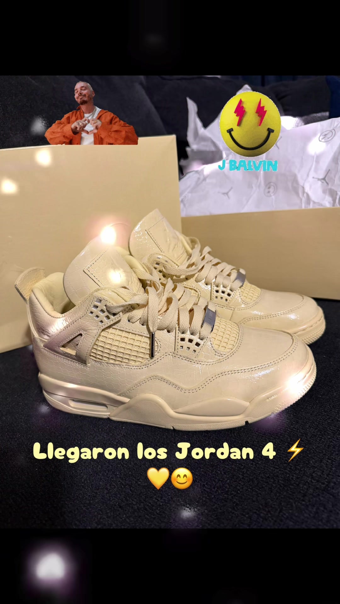 J Balvin Jordan 4 sneakers
