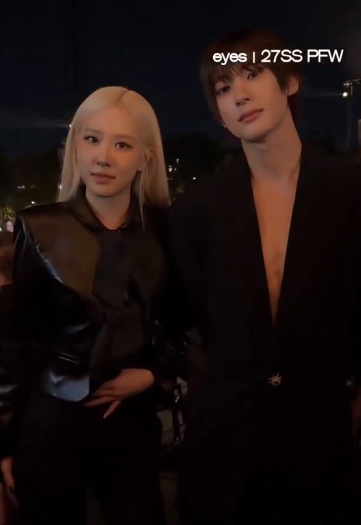 Rosé and Anton at the Saint Laurent Show (photo 2 of 2)