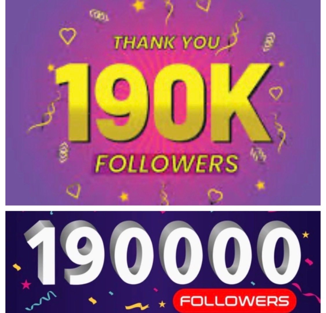 190k followers thank you 190k followers thank you