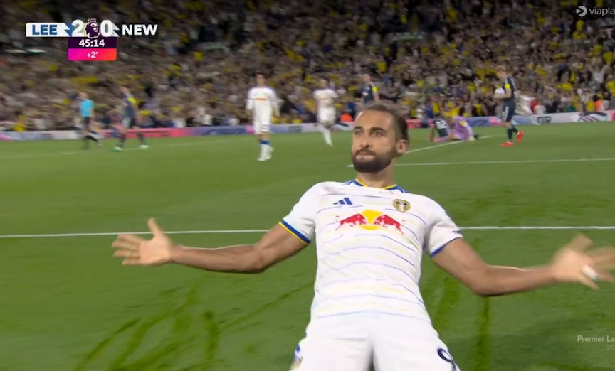 Dominic Calvert-Lewin Leeds United brace Dominic Calvert-Lewin Leeds United brace