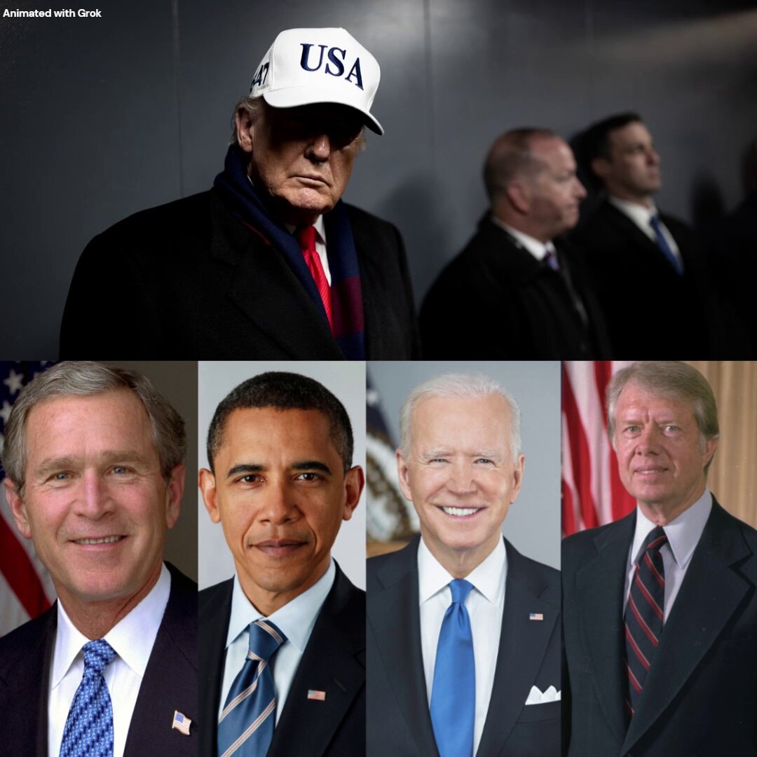 Trump labels former presidents failures