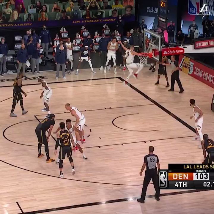 Anthony Davis yells Kobe after Game 2 winner vs Nuggets