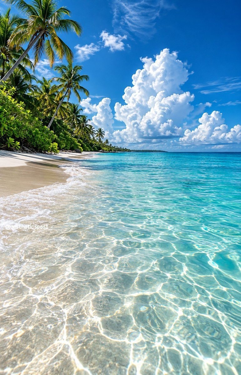 tropical beach scene