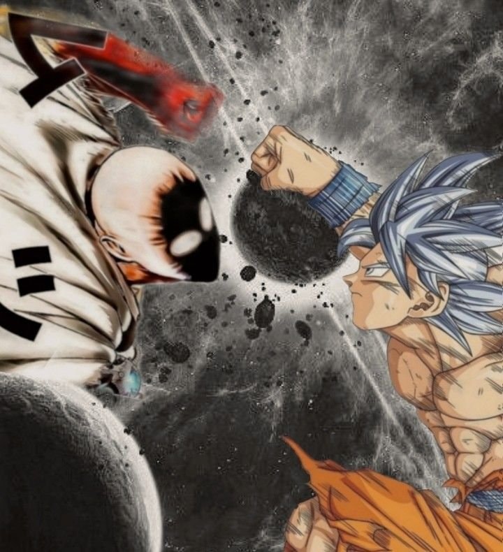 Clash of the Strongest Saitama vs Goku Ultra Instinct
