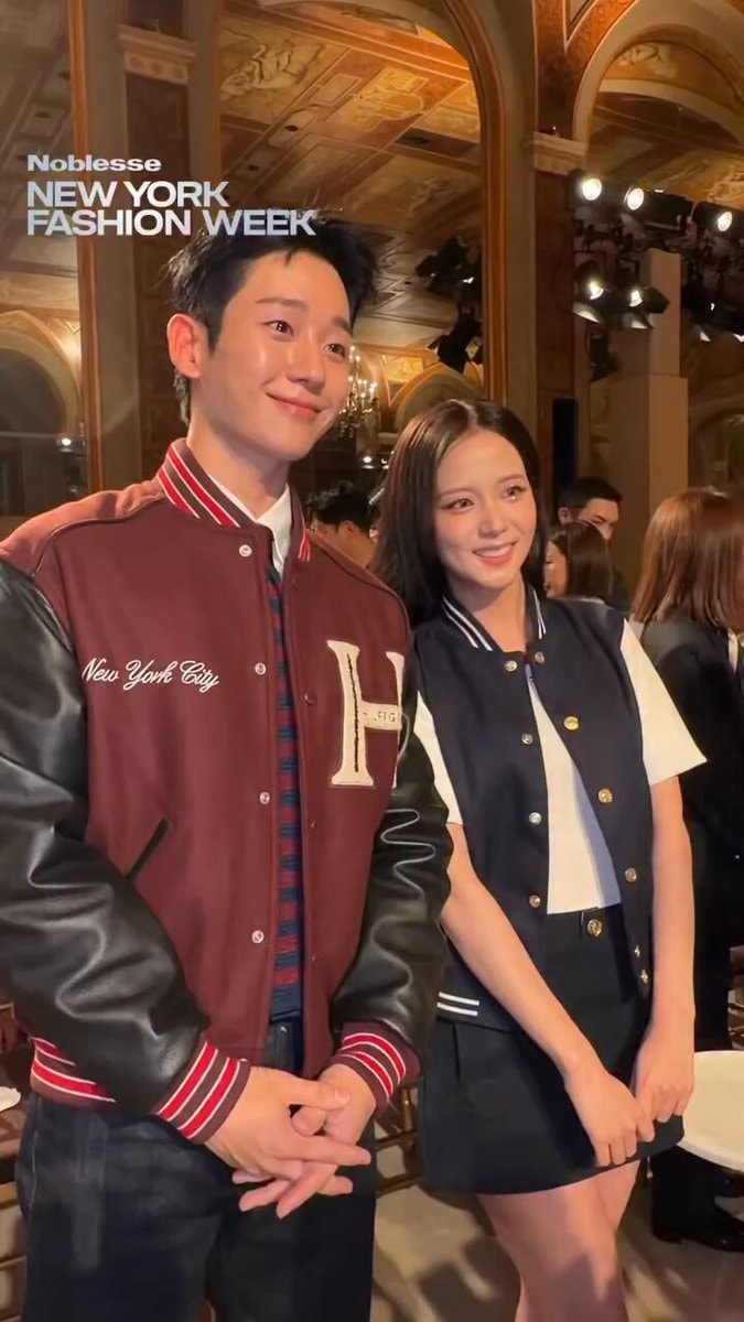 JISOO and Jung Haein at Tommy Hilfiger NYFW