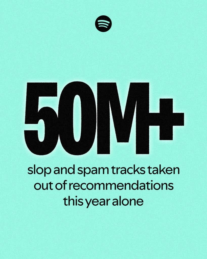 Spotify removes 50M AI slop tracks
