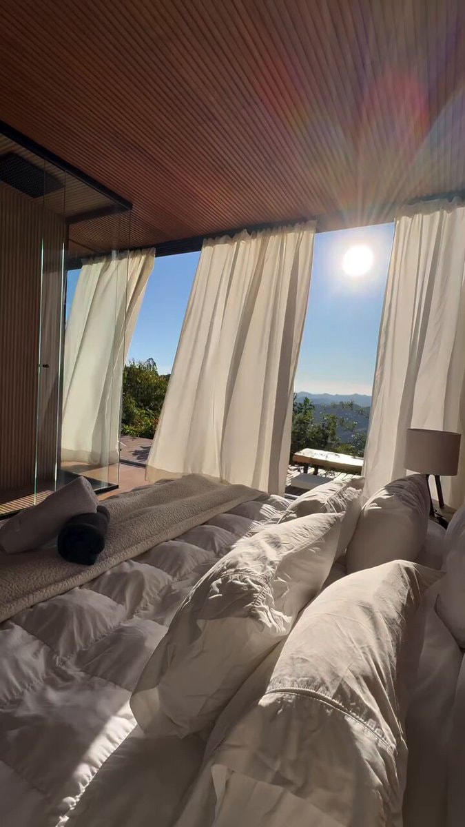 Luxury mountain view bedroom