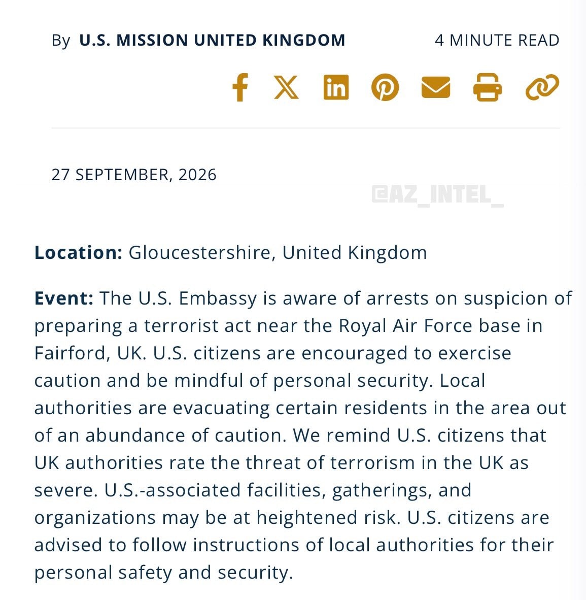 Fairford RAF base terror arrests Fairford RAF base terror arrests