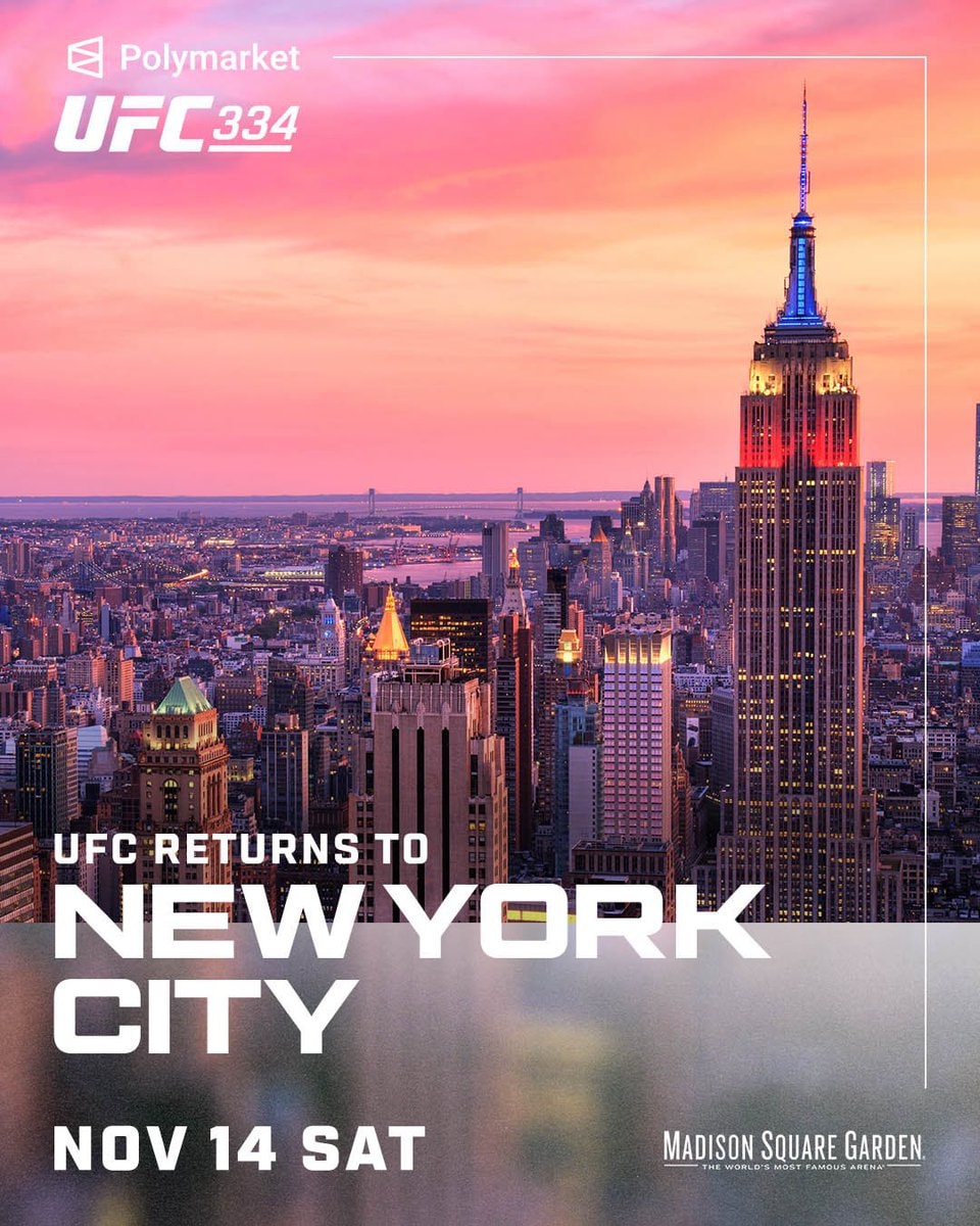 UFC 334 returns to Madison Square Garden