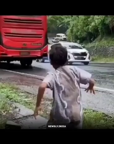 child's moment of bravery