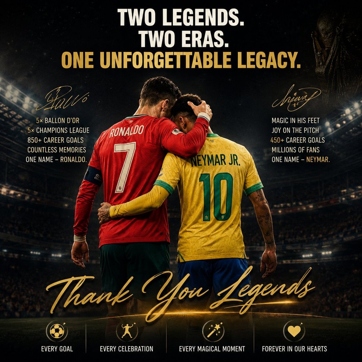 Ronaldo and Neymar tribute Ronaldo and Neymar tribute
